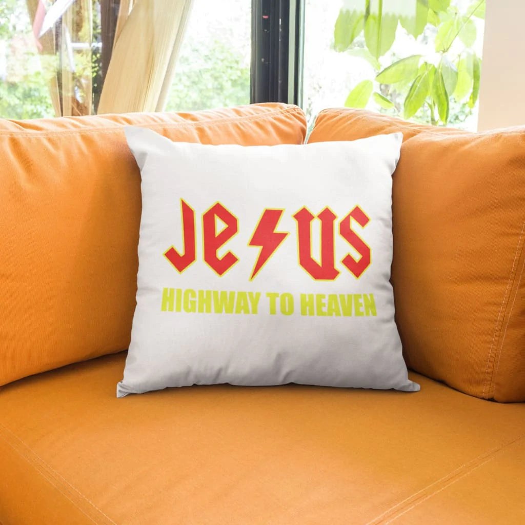 Jesus Pillow - Christian Pillow - Gift For Christian - Jesus highway to heaven Pillow