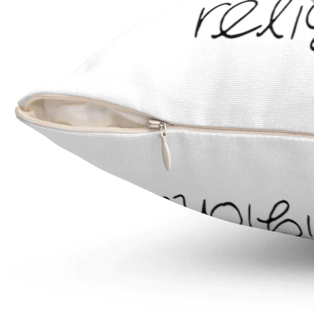 Jesus Pillow - Christian, Jesus Art Pillow - Gift For Christian - Jesus is my savior not my religion Pillow