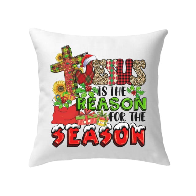 Jesus pillow - Christmas pillow - Christmas decor: Jesus is the reason for the season