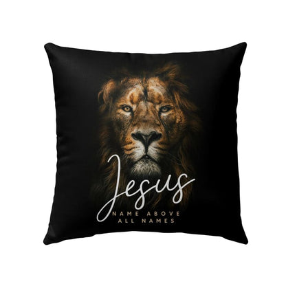 Jesus Pillow - Christian, Lion Pillow - Gift For Christian - Jesus name above all names Pillow