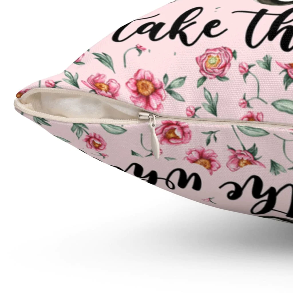 Jesus Pillow - Christian, Truck, Flowers Pillow - Gift For Christian - Jesus take the wheel Pillow