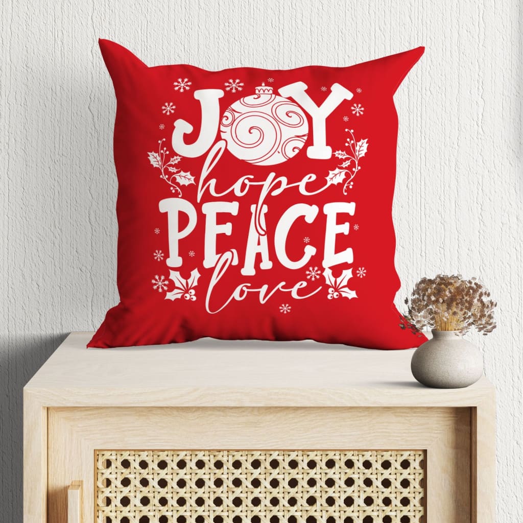 Jesus Pillow - Christian, Christmas Pillow - Gift For Christian - Joy hope peace love Pillow