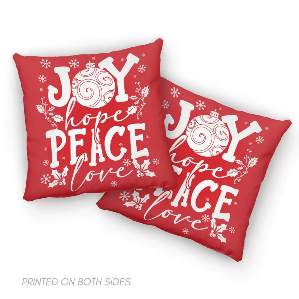 Jesus Pillow - Christian, Christmas Pillow - Gift For Christian - Joy hope peace love Pillow