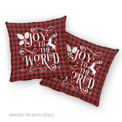 Bible Verse Pillow - Jesus Pillow - Gift For Christian -  Christmas Pillow - Joy To The World Pillow