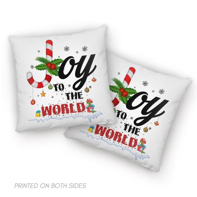 Jesus Pillow - Christian, Christmas, Buffalo Plaid Pillow - Gift For Christian - Joy to the world Pillow