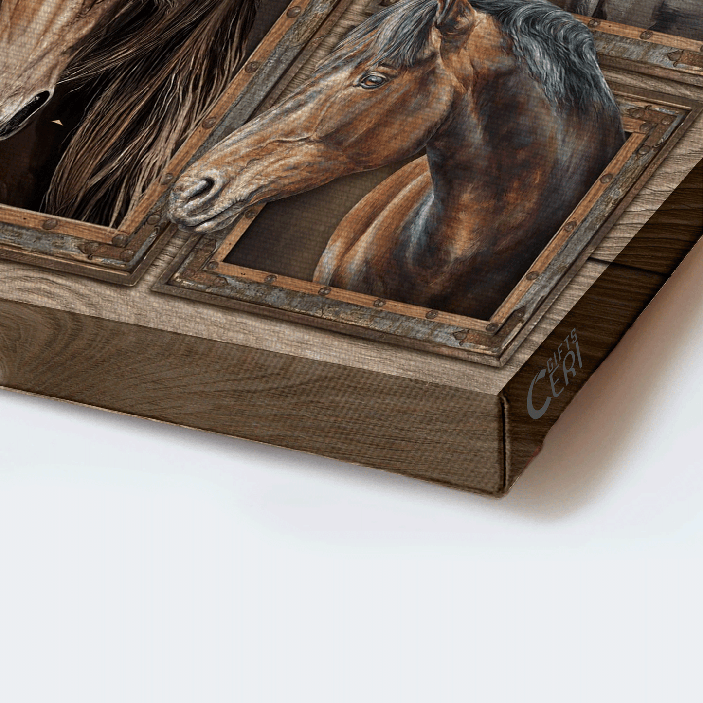 Jesus Landscape Canvas - Quarter horse, Watercolor horse Landscape Canvas - Gift For Religious Christian - Simply blessed