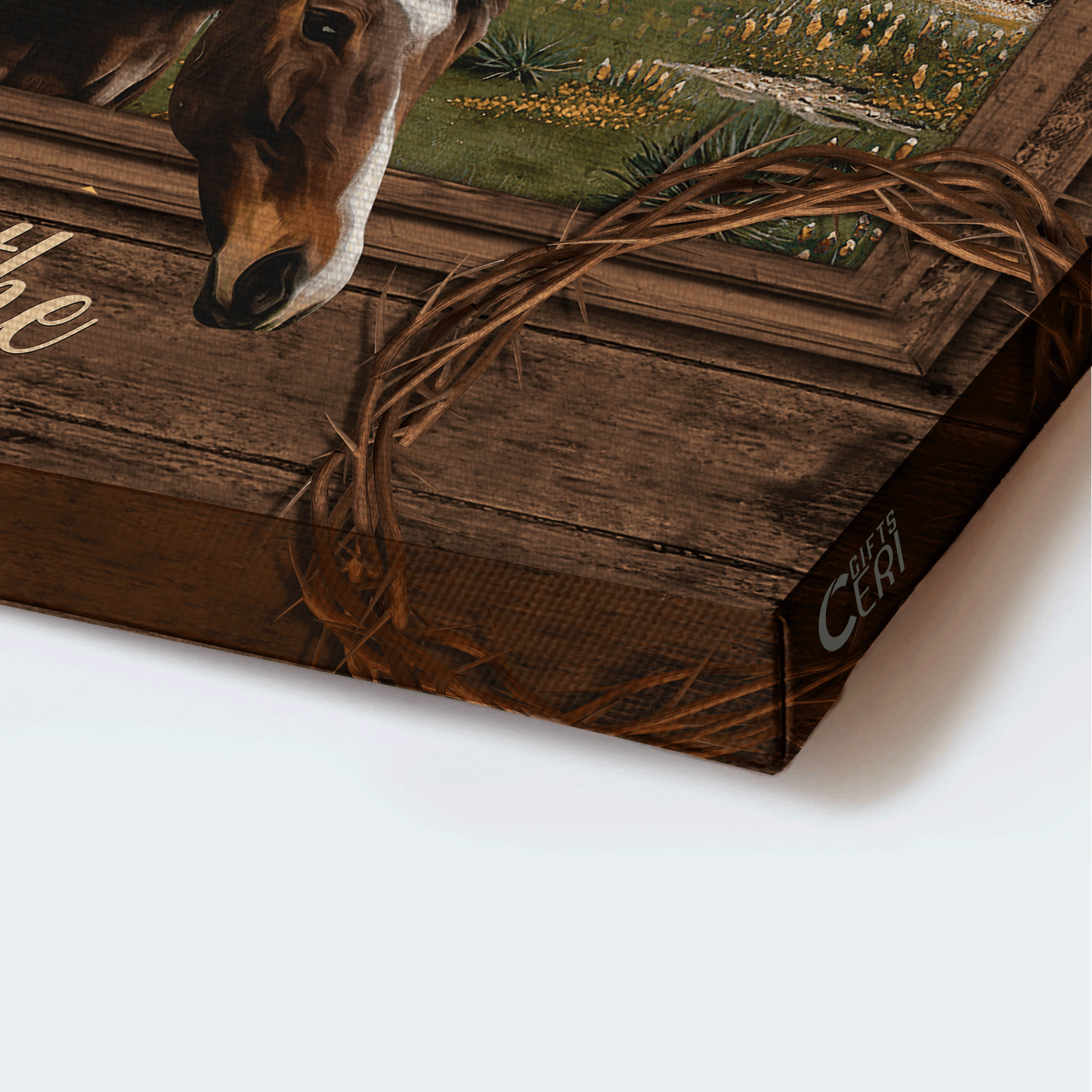 Jesus Landscape Canvas - Watercolor Horse, Autumn Forest, Beautiful Mountain Canvas - Gift For Christian - Just Breathe Canvas