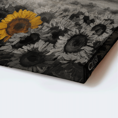 Jesus Landscape Canvas- Black and white painting, Unique sunflower, US flag - Gift for Christian- Today I choose joy - Landscape Canvas Prints, Christian Wall Art