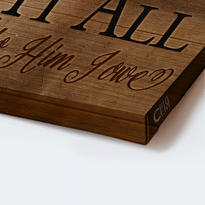 Jesus Landscape Canvas - Crosses Canvas - Gift For Christian - Jesus paid is all, All to Him I owe Canvas