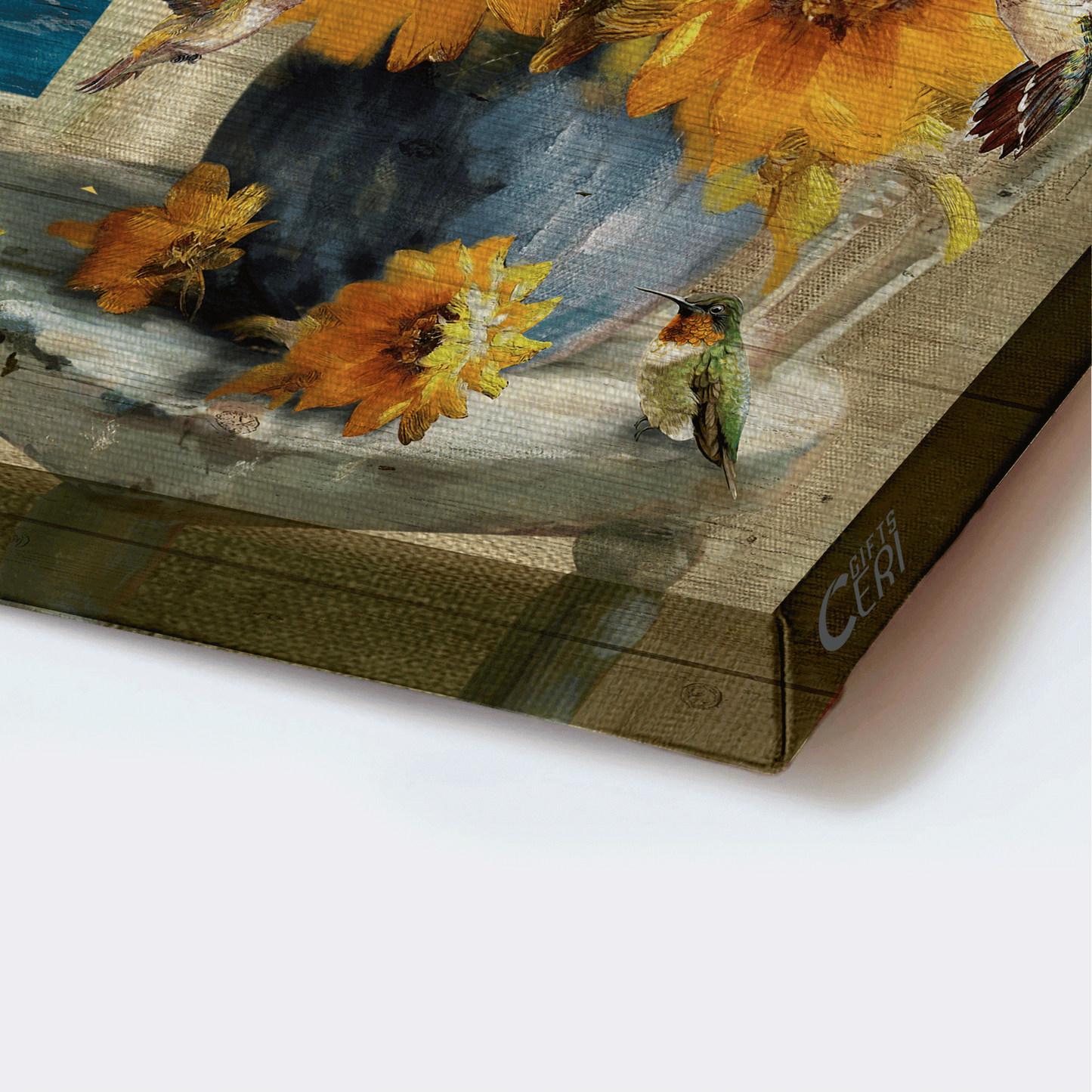 Jesus Landscape Canvas- Blue ocean drawing, Watercolor sunflower canvas- Gift for Christian- Every day is a new beginning - Landscape Canvas Prints, Wall Art