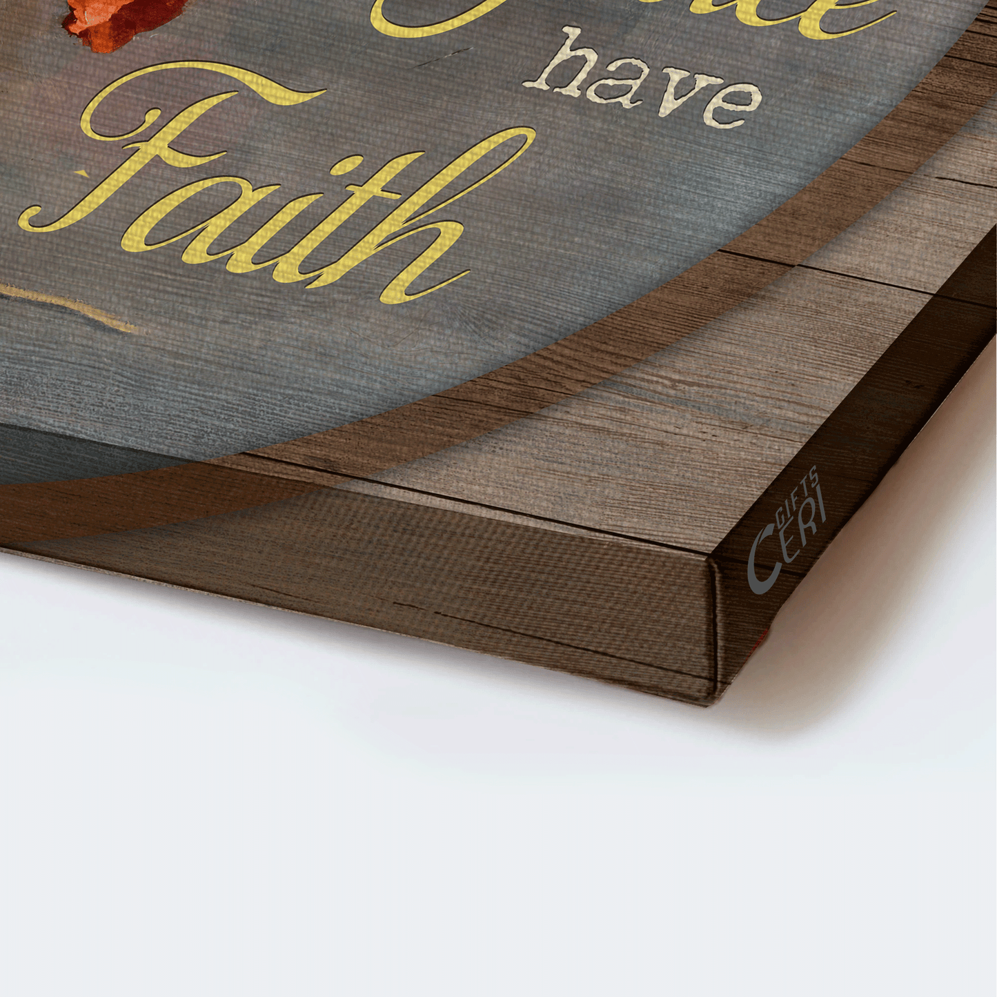 Jesus Landscape Canvas - Pretty butterfly, Poppy painting, White daisy Canvas - Gift for Christian -  Choose love show grace have faith Landscape Canvas