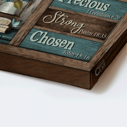 Jesus Landscape Canvas - Summer Vibe, Blue Lantern, Beautiful Flower Canvas - Gift For Christian - God Says You Are Unique Canvas