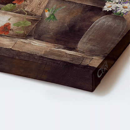 Jesus Landscape Canvas - Lavender vase, Beautiful flower, Hummingbird Canvas - Gift For Christian - Today I choose joy Landscape Canvas
