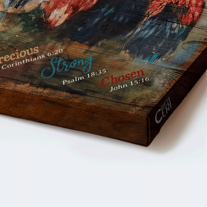 Jesus Landscape Canvas- Awesome chicken, Farm canvas- Gift for Christian - God says you are - Landscape Canvas Prints, Wall Art