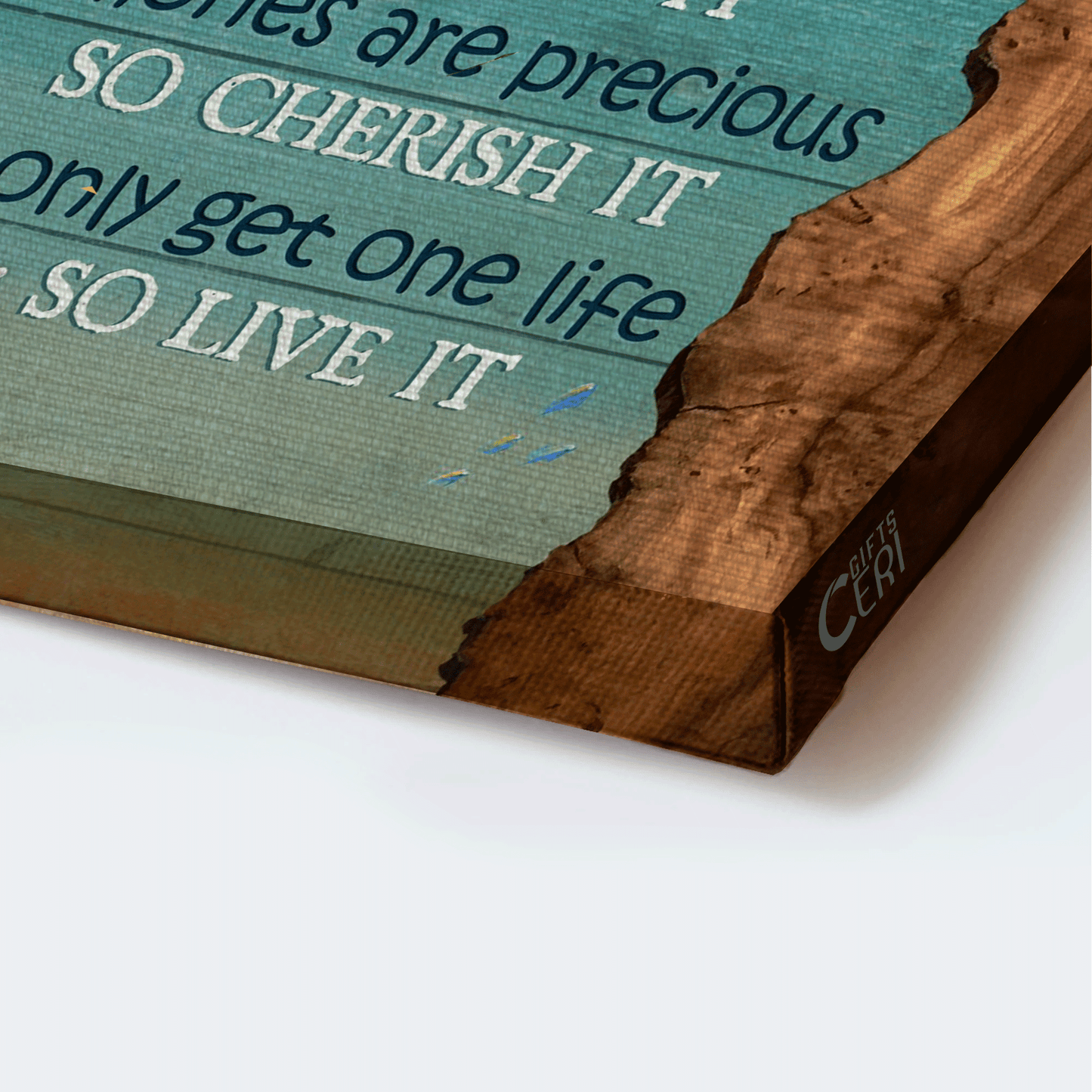 Jesus Landscape Canvas - Turtle, Ocean View, Starfish Canvas - Gift For Christian - We Only Get One Life So Live It Canvas