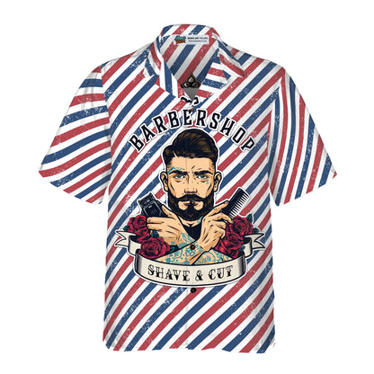 Barbershop Shave & Cut Hawaiian Shirt, Barbershop Shave The Best Parlor Aloha Shirt Summer For Men, Best Gift For Barber, Summer, Husband, Boyfriend