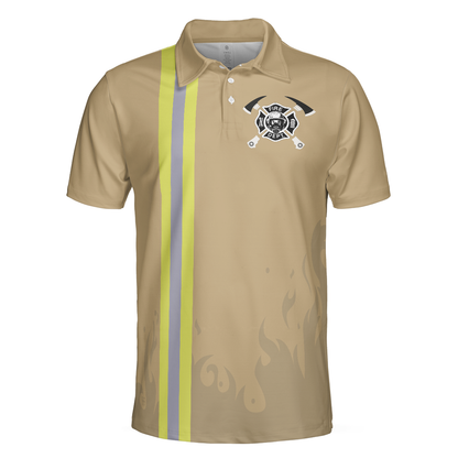 Retired Firefighter Men Polo Shirt, Being A Firefighter Is A Choice Short Sleeve Polo Shirt, Best Firefighter Shirt For Men, Gift Idea For Firefighter