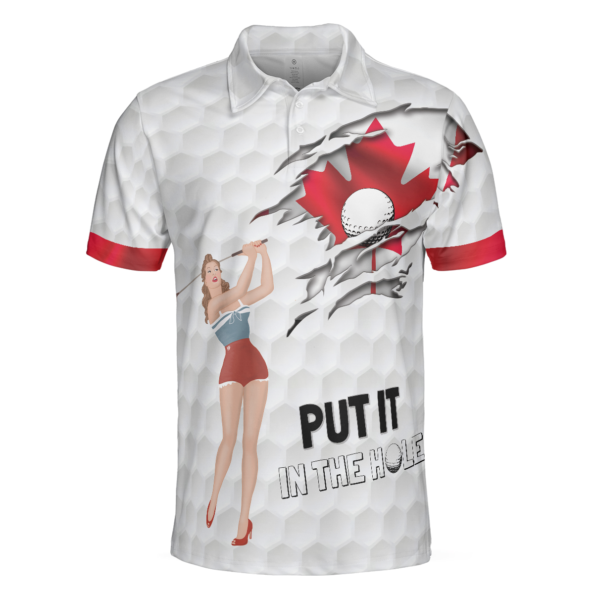 Canada Flag Golf Texture Polo Shirt, Maple Leaves Polo Shirt, Best Golf  Shirt for Men, Mens Polo Shirts for Gifts, Short Sleeve Men's Shirt