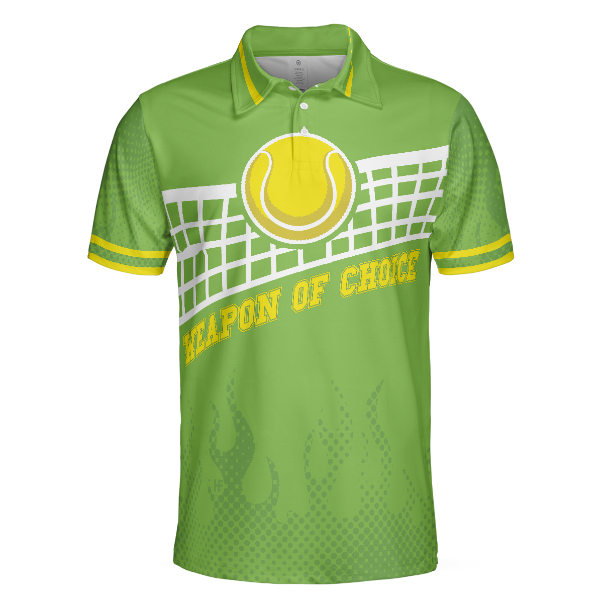 Weapon Of Choice Short Sleeve Polo Shirt, Green Tennis Ball On The Net Polo Shirt, Best Tennis Shirt For Men - Perfect Gift For Men, Tennis Lovers