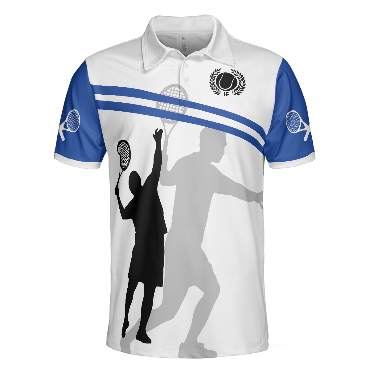 You Just Got Served Polo Shirt, Blue And White Tennis Shirt For Men, Gift For Tennis Players - Perfect Gift For Men