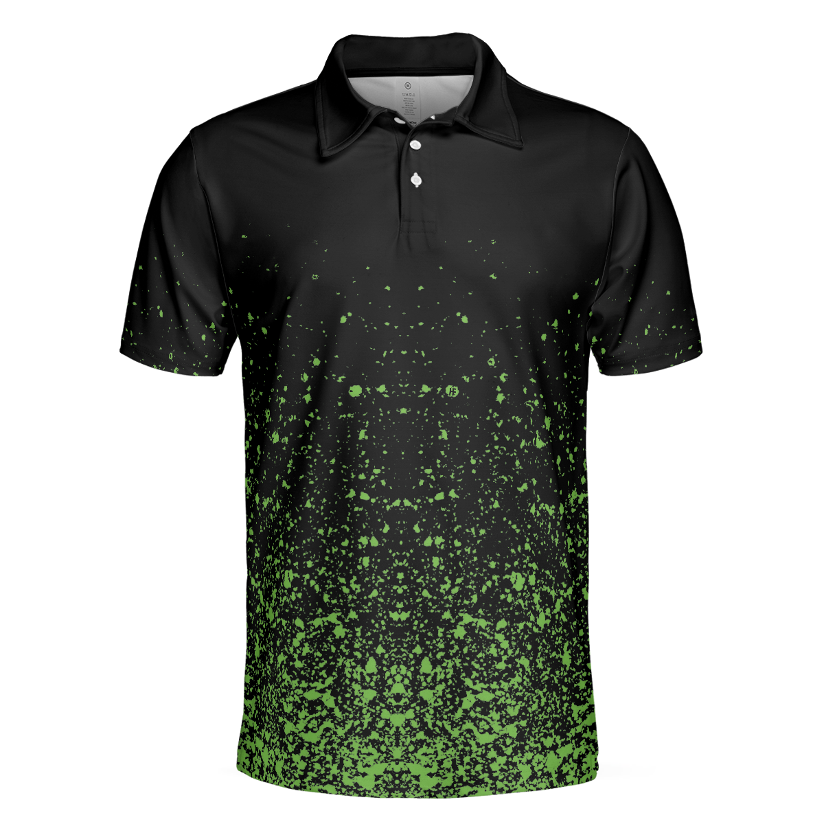 Green Speckles Polo Shirt All Over Print Men Polo Shirt, Unique Golf Shirt For Men, Cool Gift For Golfers