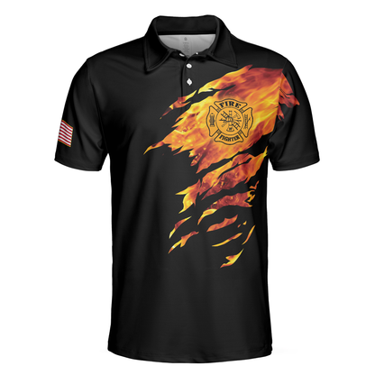Skull Firefighter Men Polo Shirt, Firefighter My Craft Allows Me To Save Anything Shirt For Men, Gift For Firefighter