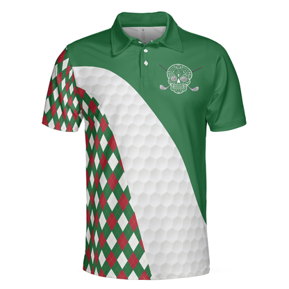 Funny Golf Men Polo Shirt, Golfing Without Tacos Is Just Walking On The Grass Shirt, Colorful Argyle Pattern Golf Shirt, Golf Gift For Golfers