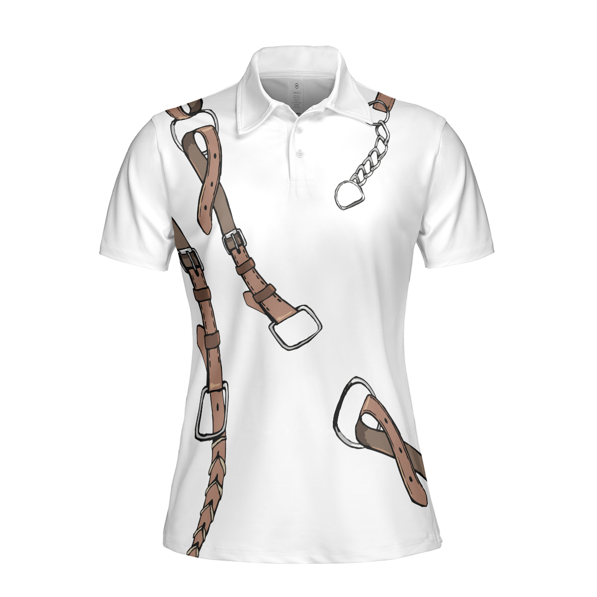 Ladies printed online polo shirts