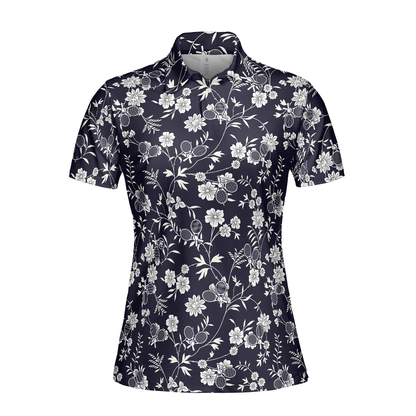 Elegant Tennis Polo Shirt For Women, Short Sleeve Women Polo Shirt, Tennis Polo For Ladies, Best Gift For Tennis Lovers