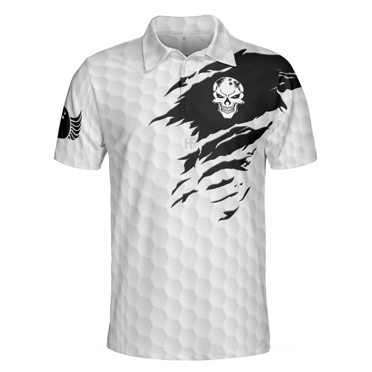 This Is My Lucky Do Not Wash Bowling Shirt Polo Shirt, Black And White Skull Golfing Shirt, Funny Sayings Shirt - Perfect Gift For Men