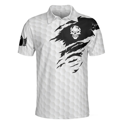 This Is My Lucky Do Not Wash Bowling Shirt Polo Shirt, Black And White Skull Golfing Shirt, Funny Sayings Shirt - Perfect Gift For Men
