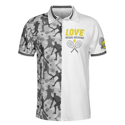 Tennis Men Polo Shirt, Eat Sleep Tennis Repeat Shirt For Male Players, Best Tennis Themed Polo Shirt, Tennis Gift For Men