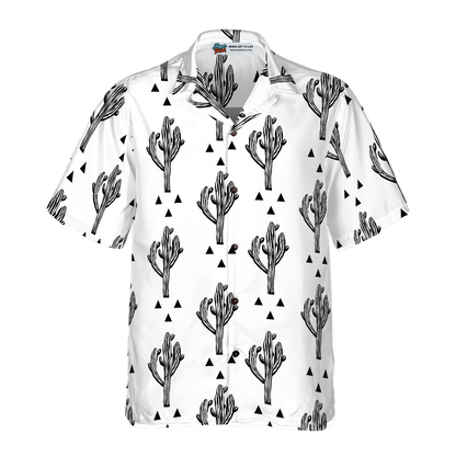 Cactus Seamless Pattern Hawaiian Shirt, Best Gift For Husband, Wife, Boyfriend, Girlfriend, Friend, Family