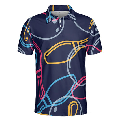 Colorful Bowling Polo Shirt, I Play Bowling Because I Like It Shirt For Men Polo Shirt, Colorful Bowling Shirt Design For Male Bowlers