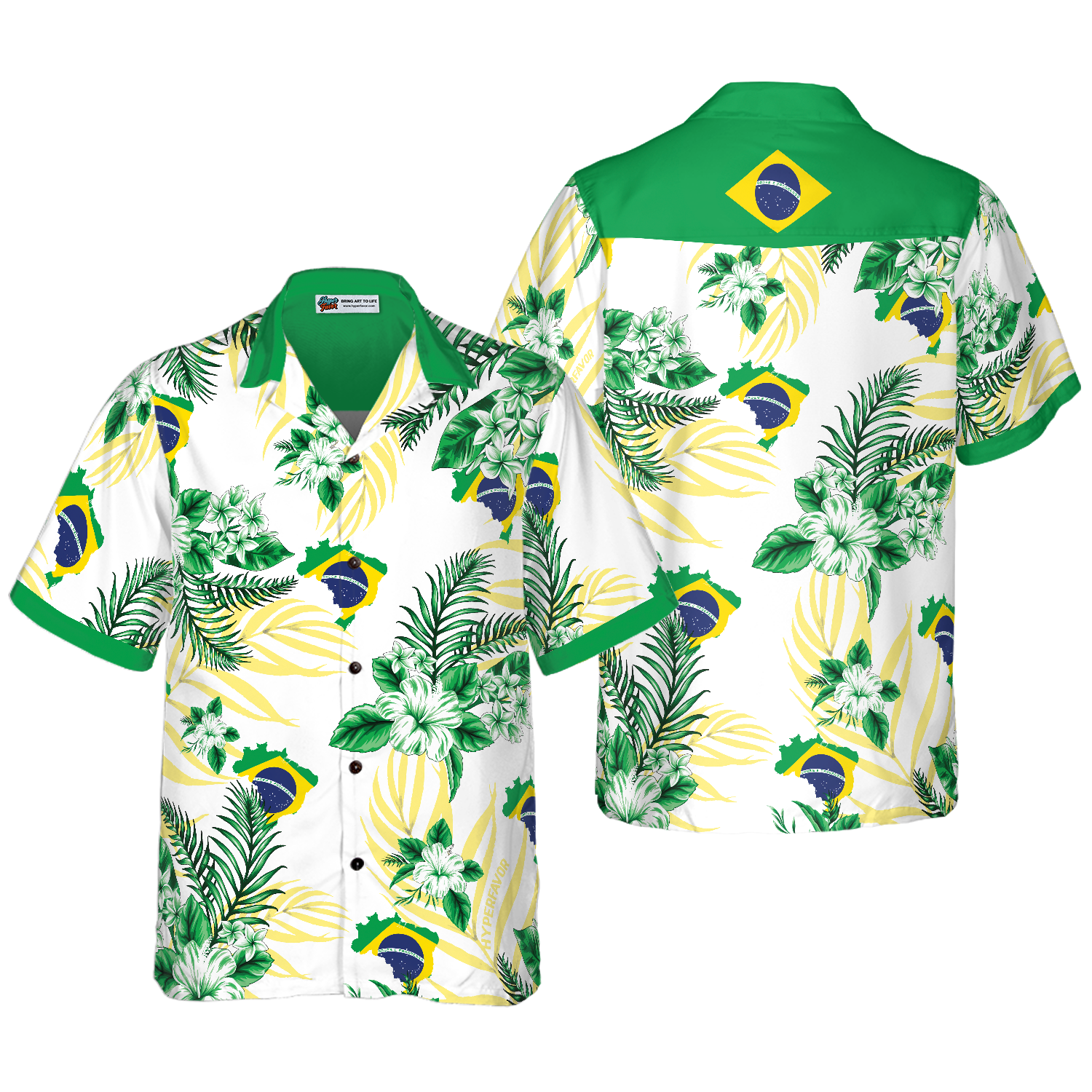 Brazil Proud Hawaiian Shirt, Best Gift For Husband, Wife, Boyfriend, Girlfriend, Friend, Family