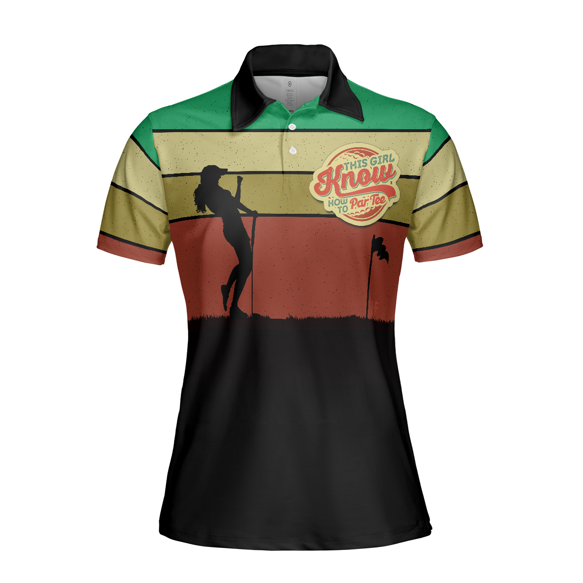This Girl Knows How To Par Tee Golf Short Sleeve Women Polo Shirt, Colorful Golf Shirt For Ladies, Unique Female Golf Gift - Perfect Gift For Women