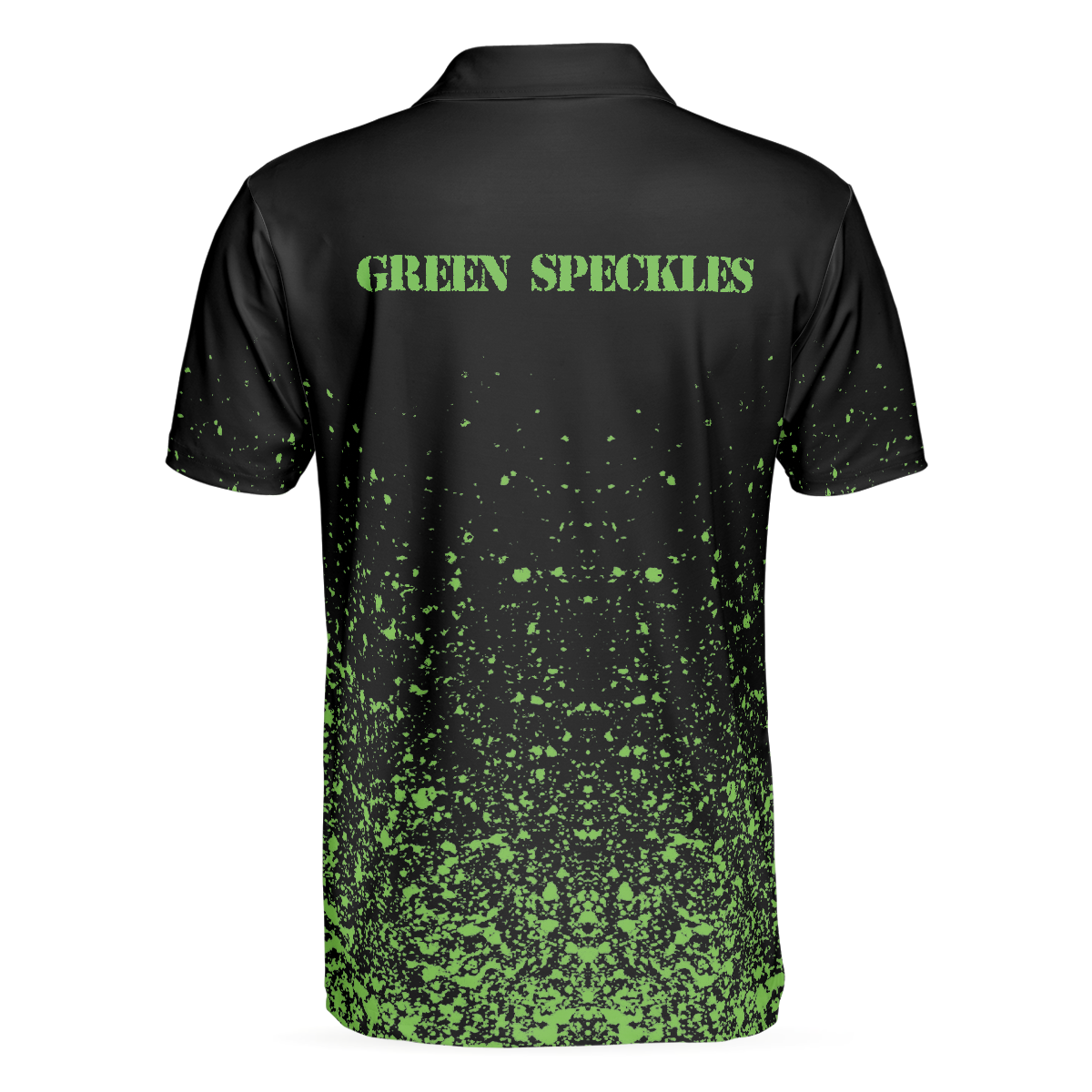 Green Speckles Polo Shirt All Over Print Men Polo Shirt, Unique Golf Shirt For Men, Cool Gift For Golfers