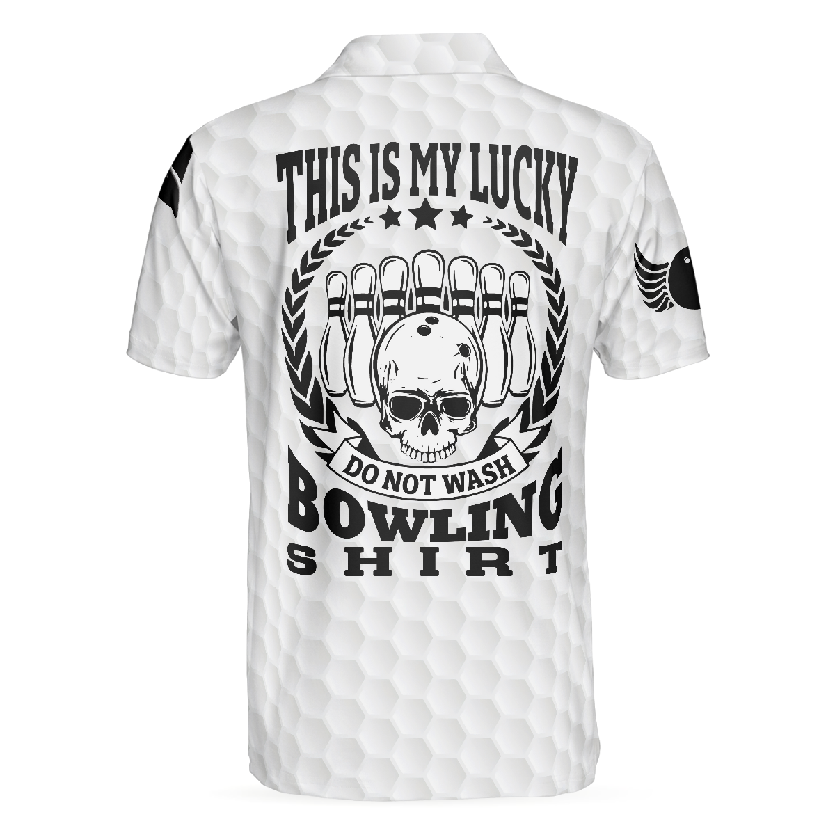 This Is My Lucky Do Not Wash Bowling Shirt Polo Shirt, Black And White Skull Golfing Shirt, Funny Sayings Shirt - Perfect Gift For Men