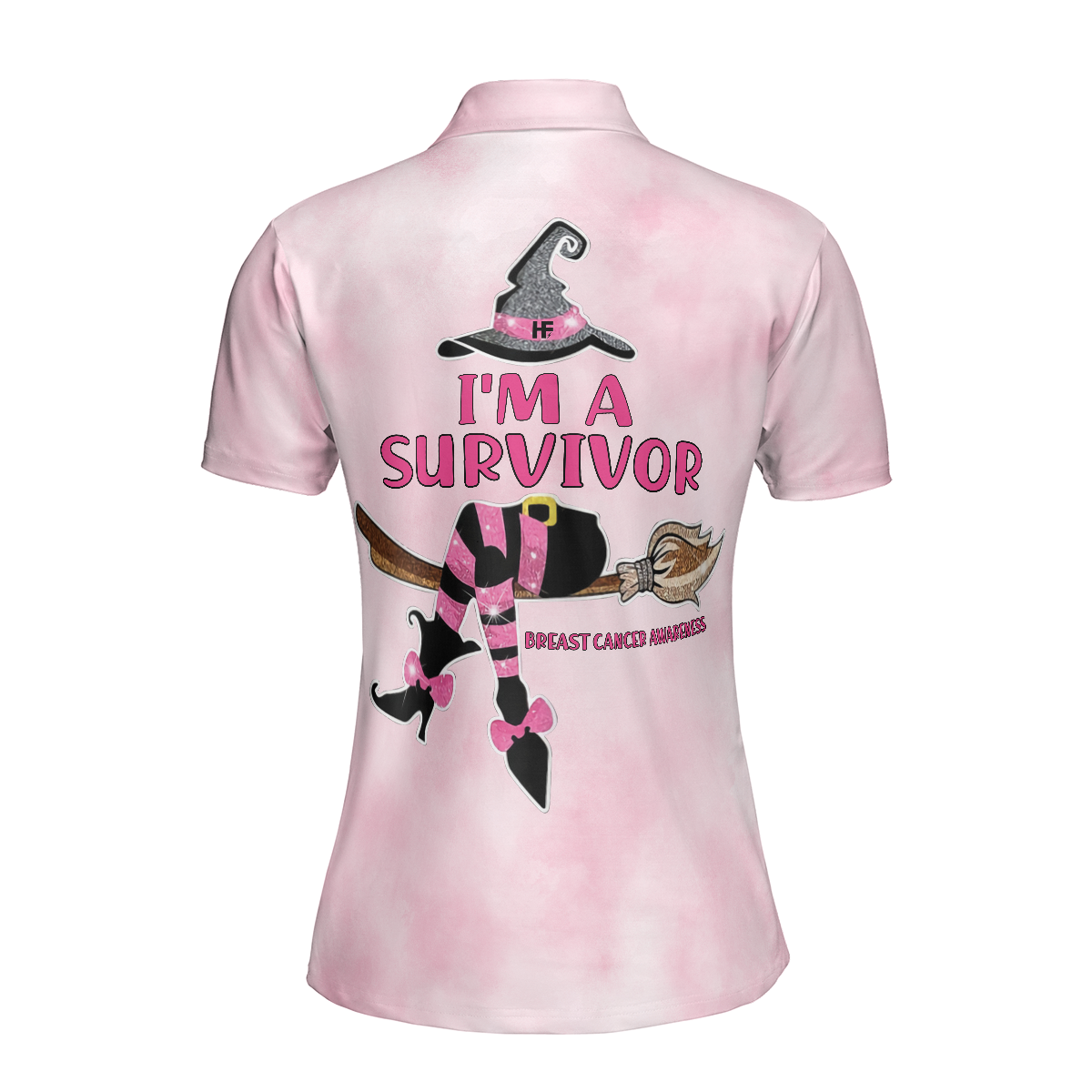 Breast Cancer Women Polo Shirt, I'm A Survivor Breast Cancer Short Sleeve Women Polo Shirt, Breast Cancer Awareness Shirt For Ladies