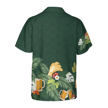 Beer never broke my heart Hawaiian Shirt For Men, Beer Lovers Aloha Shirts, International Beer Day Shirt, Beer Tropical Summer, Tropical Flowers, Tropical Leaves For Men, Perfect Gift For Beer Lovers, Friends, Husband, Boyfriend, Family