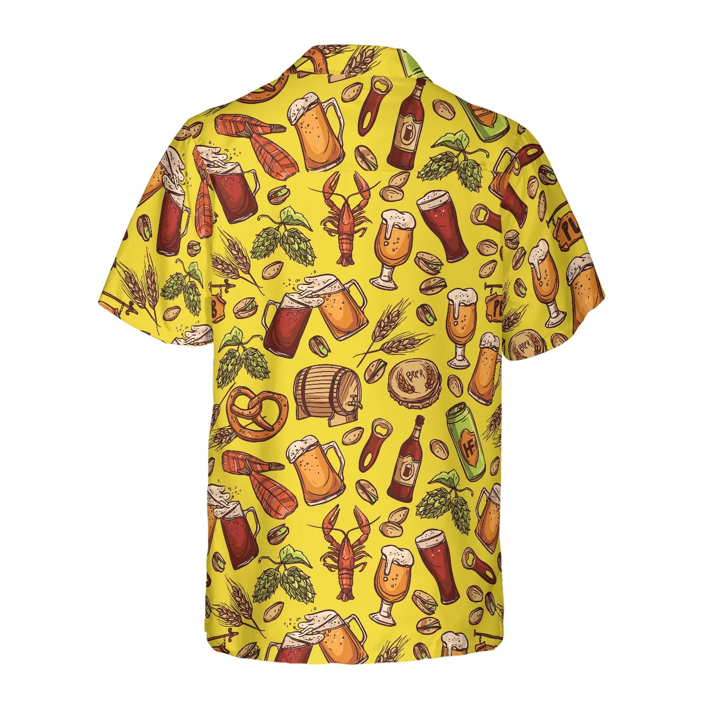 Beer Yellow Hawaiian Shirt Hawaiian Shirt, Colorful Beer Hawaiian Shirt , Beer Tropical Summer Aloha Shirt For Men And Women, Perfect Gift For Beer Lovers, Friends, Husband, Boyfriend, Family