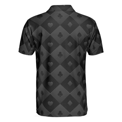 Black Poker Men Polo Shirt, It Only A Gambling Problem If You're Losing Poker Shirt For Men