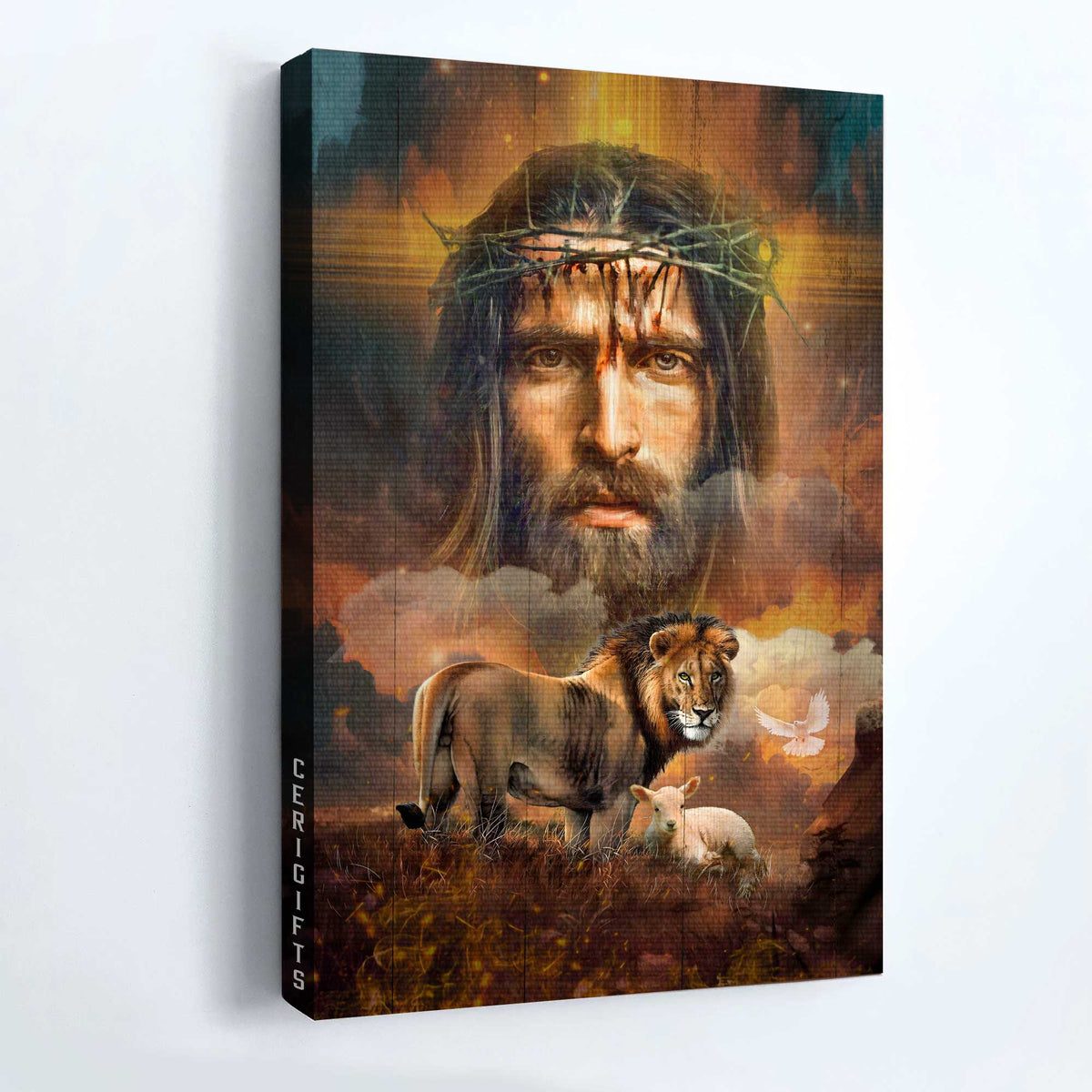 Inspirational Jewish Lion Jesus Diamond Art Christian Religion