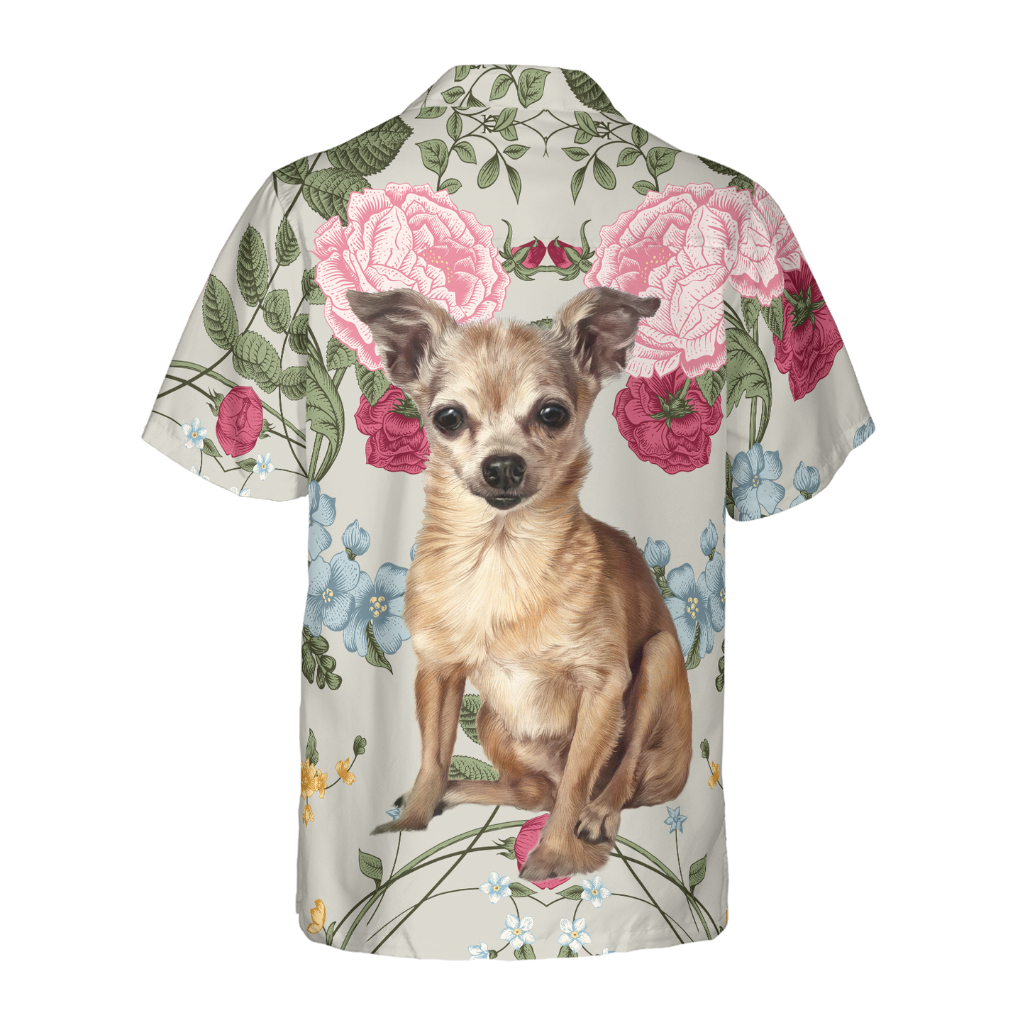 Chihuahua Floral Shirt Hawaiian Shirt, Best Gift For Chihuahua Lover, Husband, Wife, Boyfriend, Girlfriend, Friend, Family