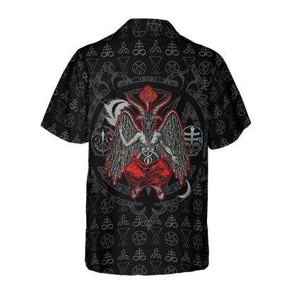 Baphomet Demon Satanism Pentagram Hawaiian Shirt, Satanism Symbol Aloha Shirt Summer For Men & Women, Best Gift For Satanism, Summer, Husband, Boyfriend, Wife, Girlfriend