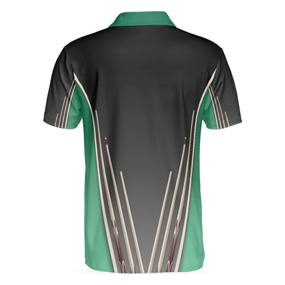 Billiards Balls Men Polo Shirt, Less Talk More Chalk Short Sleeve Shirt, Best Billiards Shirt For Male