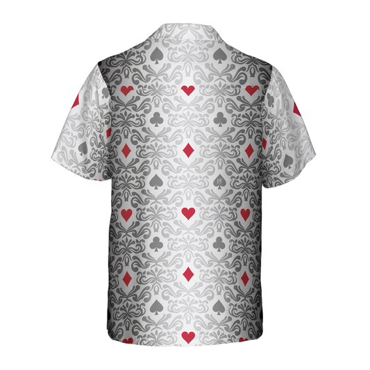 Casino Poker Pattern Hawaiian Shirt, Best Gift For Husband, Wife, Boyfriend, Girlfriend, Friend, Family