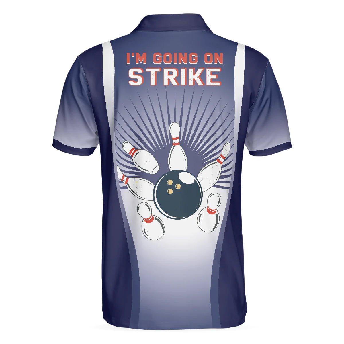 Striking Bowling Men Polo Shirt, I'm Going On Strike Bowling Polo Shirt, Best Bowling Shirt For Men, Gift For Bowling Lovers