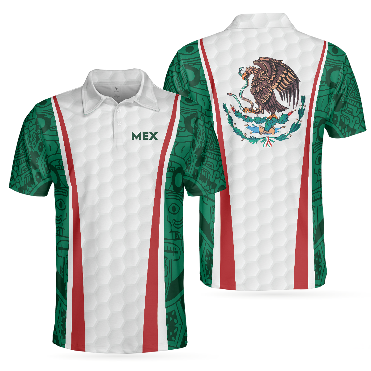 Golf Mexico Retro Men Polo Shirt, Best Golf Shirt Design For Mexican Lovers, Golf Gift Idea For Male Golfers