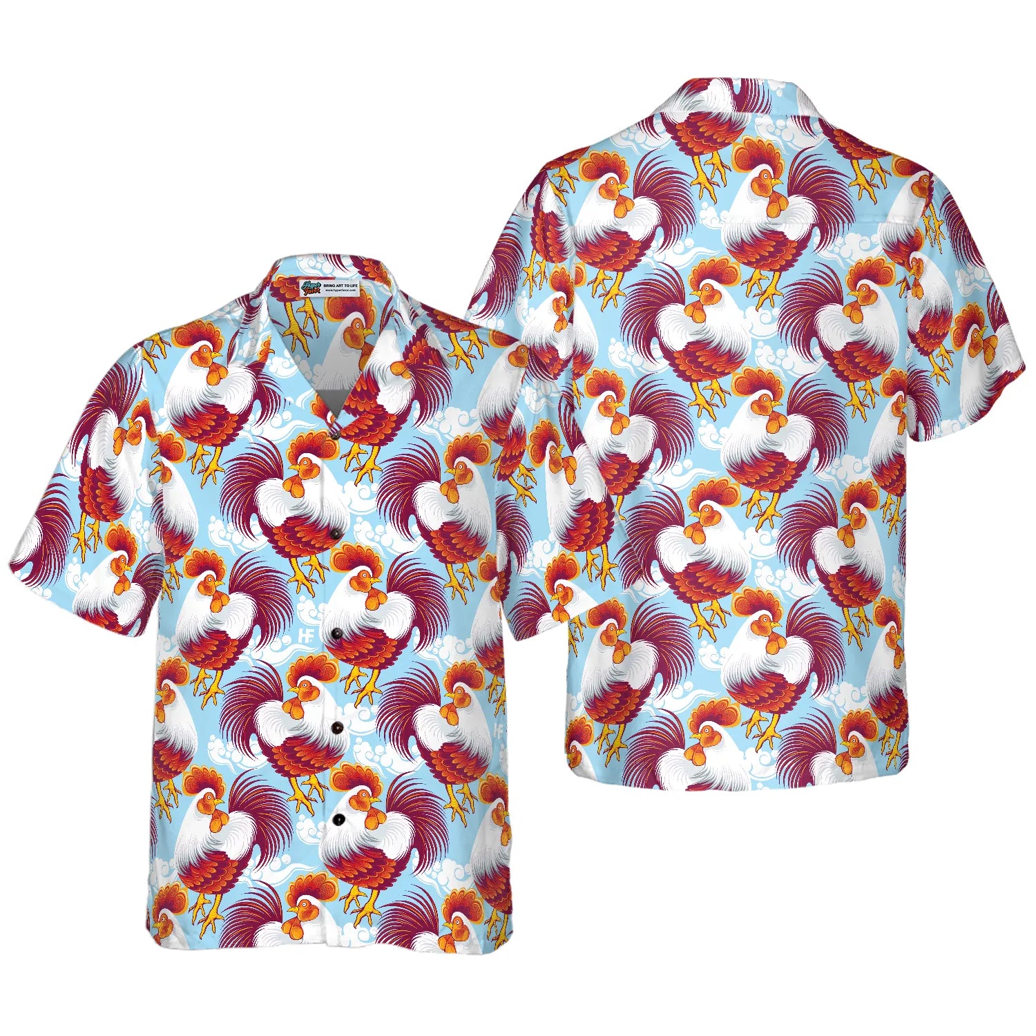 Beautiful Chickens Hawaiian Shirt, Chicken Aloha Shirt For Men- Perfect Gift For Chicken Lovers, Friends, Husband, Boyfriend, Family